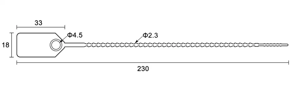 Free Sample Pull Tight Valve Security Seal/Disposable Security Seal