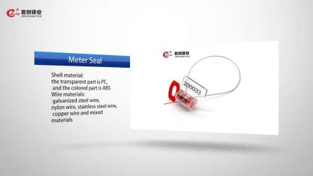 Jcms007 Twister Seal Compteur de gaz électrique personnalisé Sceau de sécurité en plomb